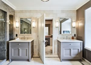 contemporary family bathroom