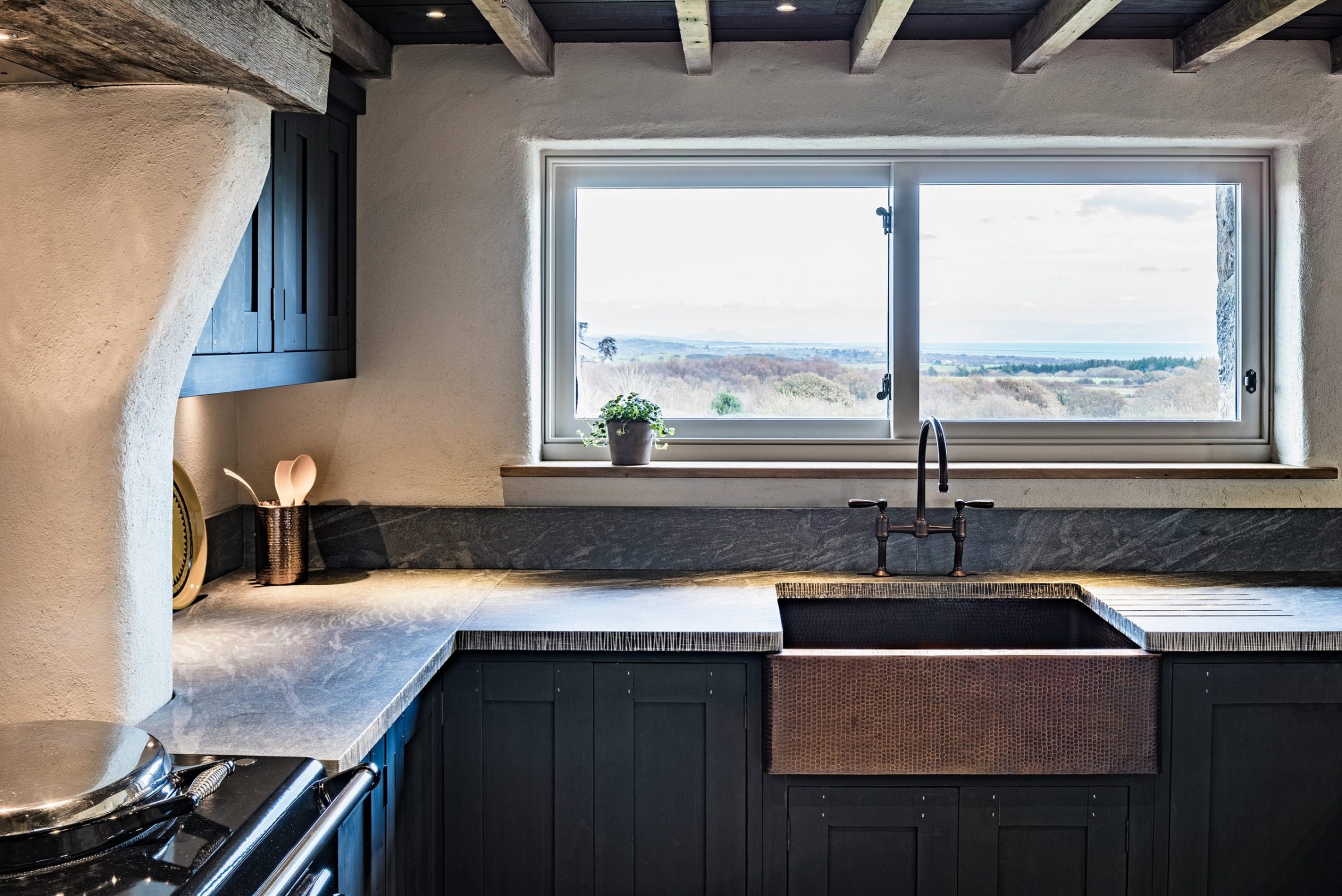 coastal cottage kitchen window