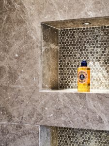 shower niche tiling