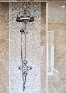 waterfall showerhead luxury shower room