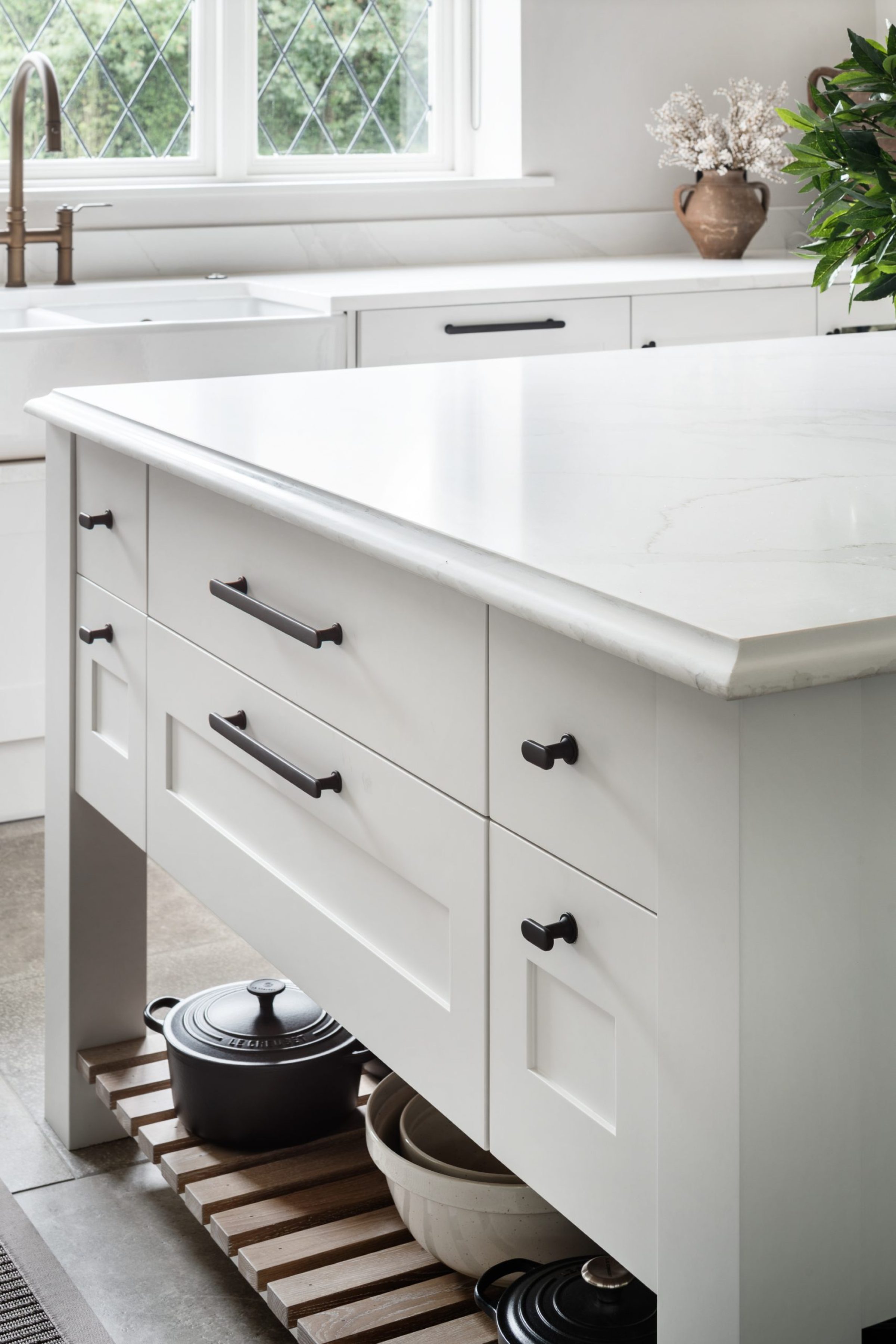 Kitchen Island with Bespoke Cabinetry