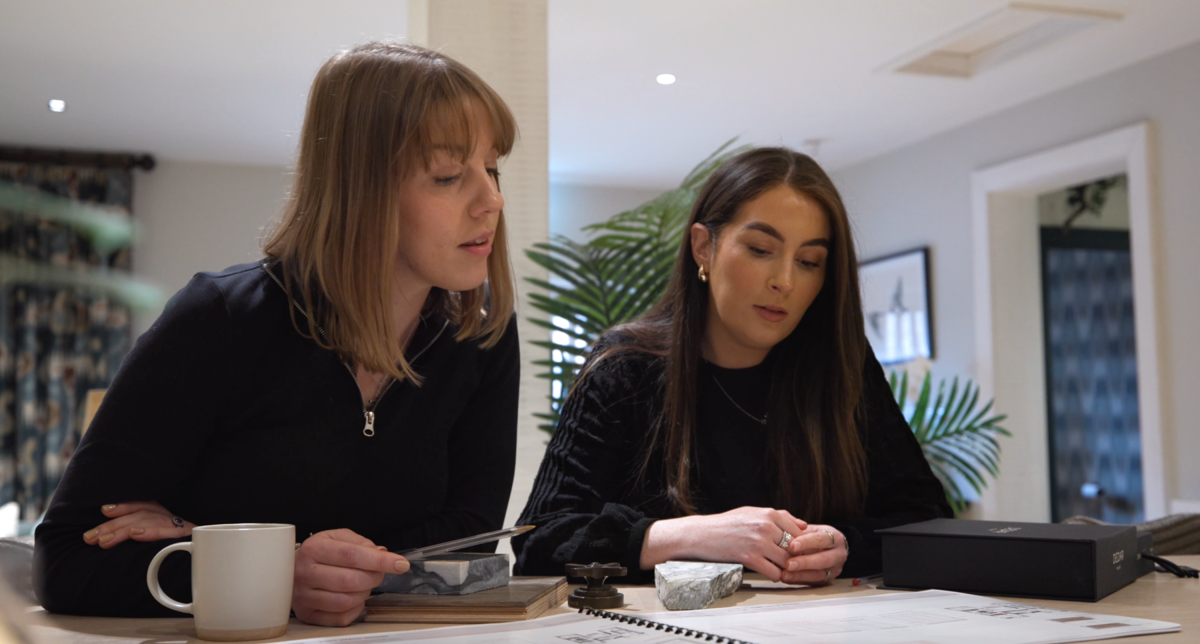 Helen & Beth reviewing designs